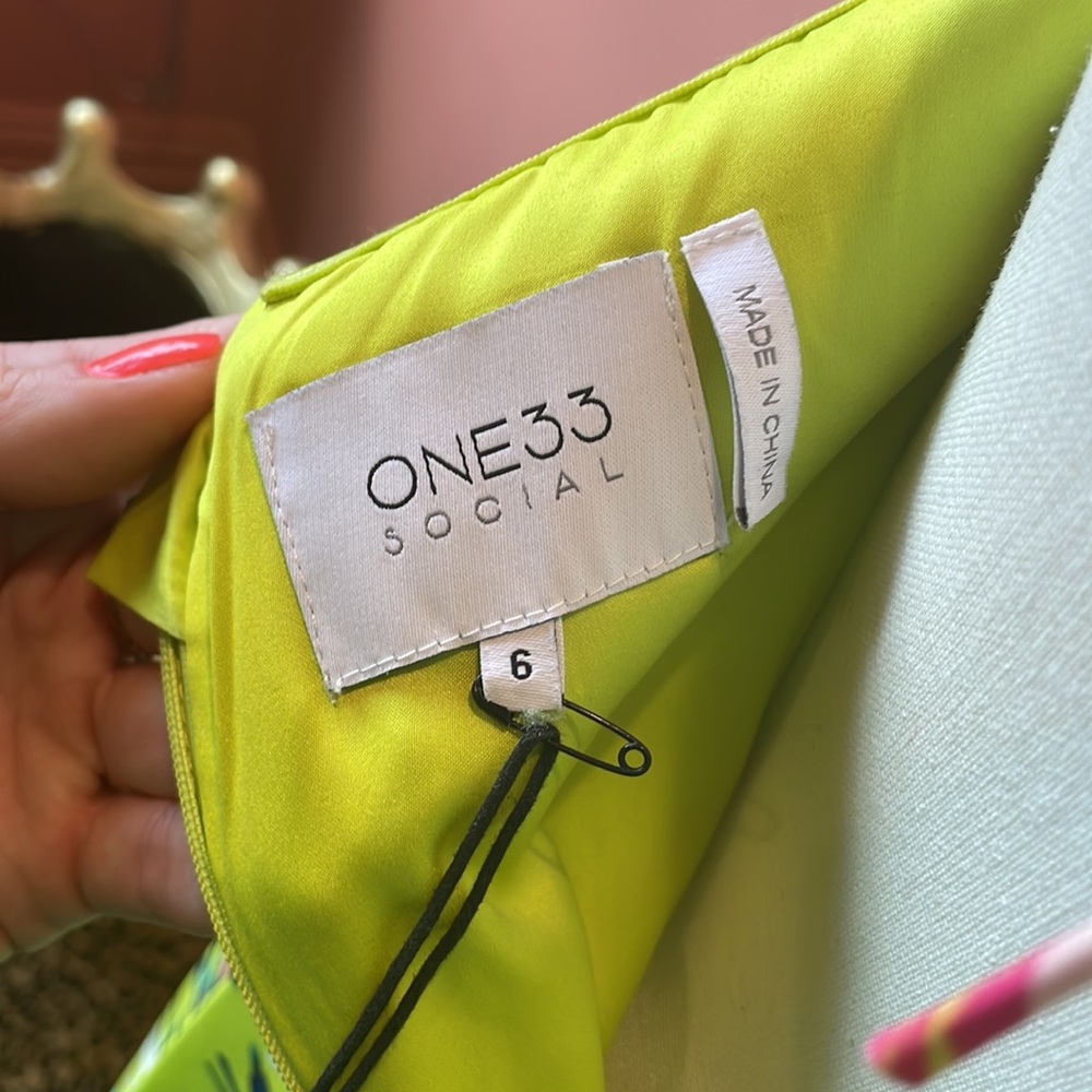 One 33 Social New W/ Tags Silk Dress - Picture 6 of 9